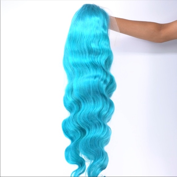 New Teal Temptress Front Lace Wig 22”